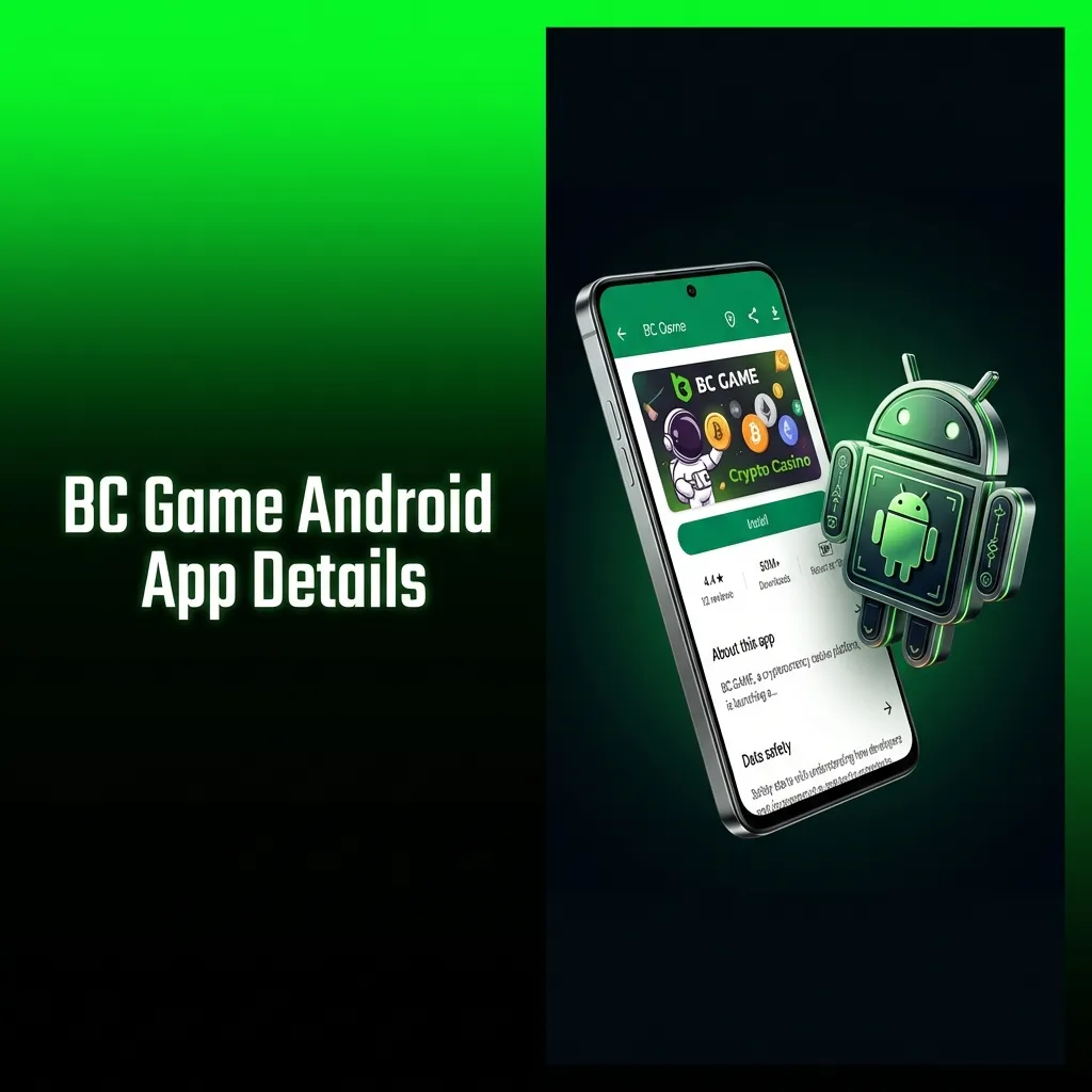 Illustration of BC Game Android app install steps on a smartphone, highlighting APK download, install, and betting interface