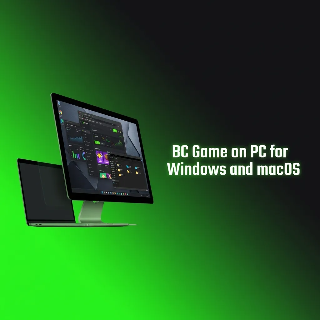 BC Game casino site open in a full-screen browser window on a desktop computer running Windows or macOS